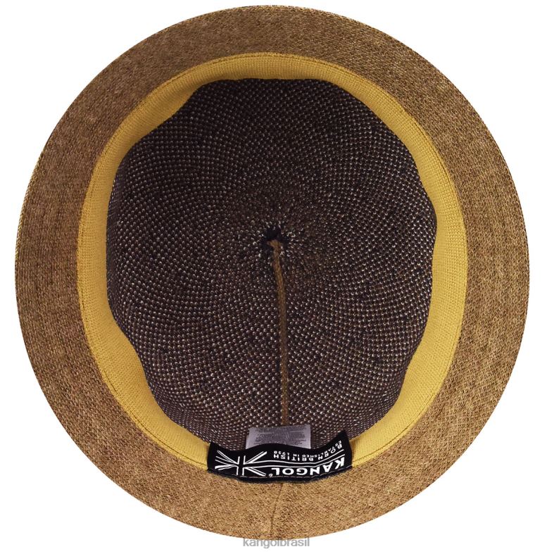chapelaria | Kangol unissex camelo lata de listras lisas Z4880570