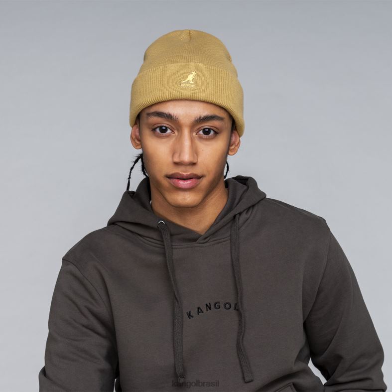 chapelaria | Kangol unissex camelo manguito de acrílico puxar Z4880844