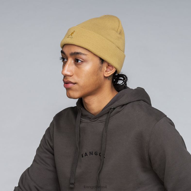 chapelaria | Kangol unissex camelo manguito de acrílico puxar Z4880844