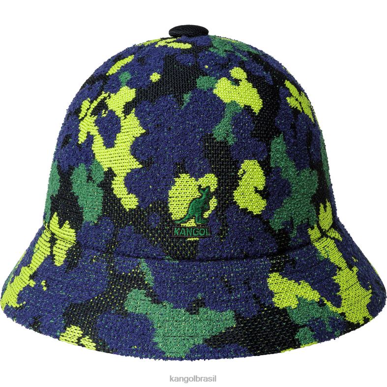 chapelaria | Kangol unissex camuflagem preta natureza camuflada casual Z4880478