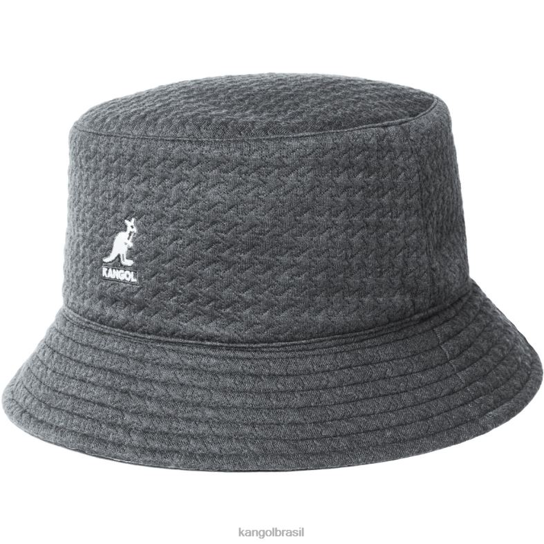 chapelaria | Kangol unissex carvão/preto balde reversível em relevo Z4880675
