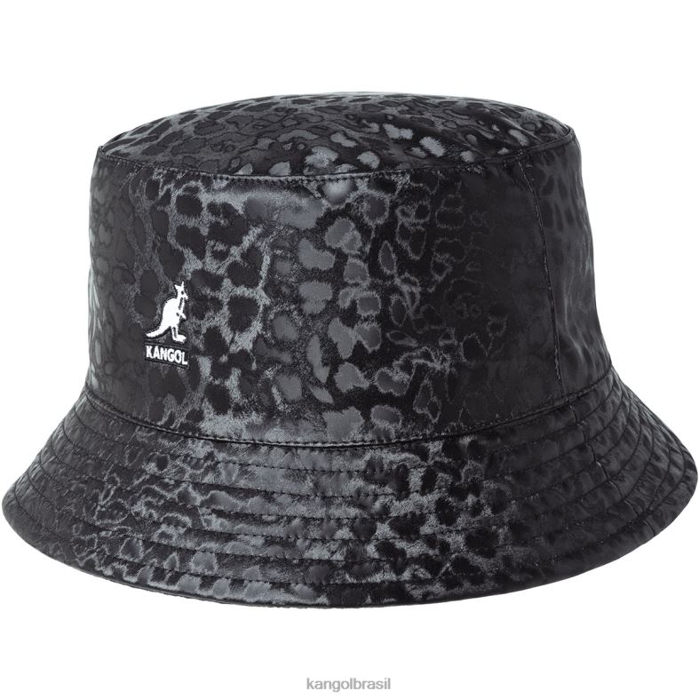 chapelaria | Kangol unissex carvão/preto balde reversível em relevo Z4880675