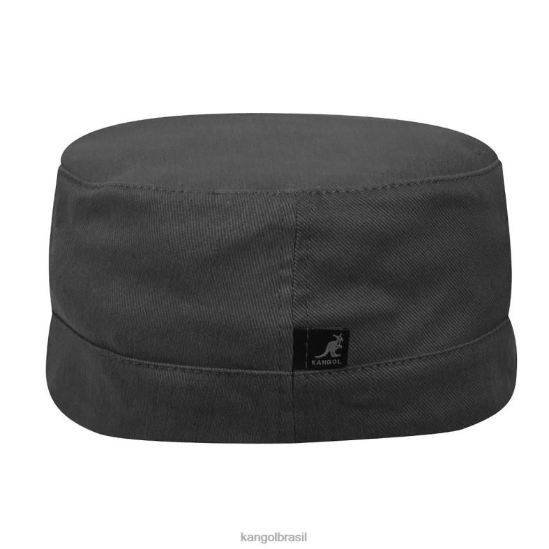 chapelaria | Kangol unissex cinza boné do exército de sarja de algodão Z4880262