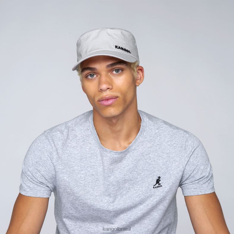 chapelaria | Kangol unissex cinza boné do exército ripstop Z4880269