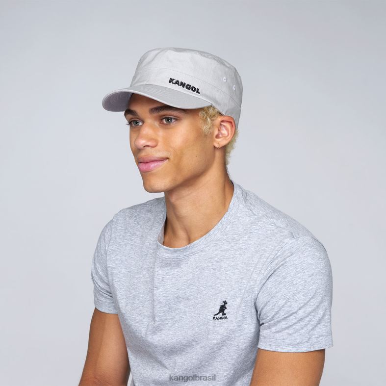 chapelaria | Kangol unissex cinza boné do exército ripstop Z4880269