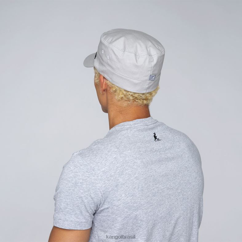 chapelaria | Kangol unissex cinza boné do exército ripstop Z4880269