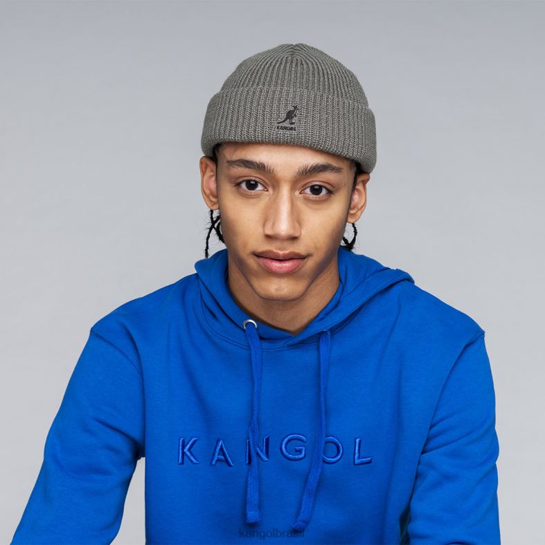 chapelaria | Kangol unissex cinza cardeal gorro de 2 vias Z4880863