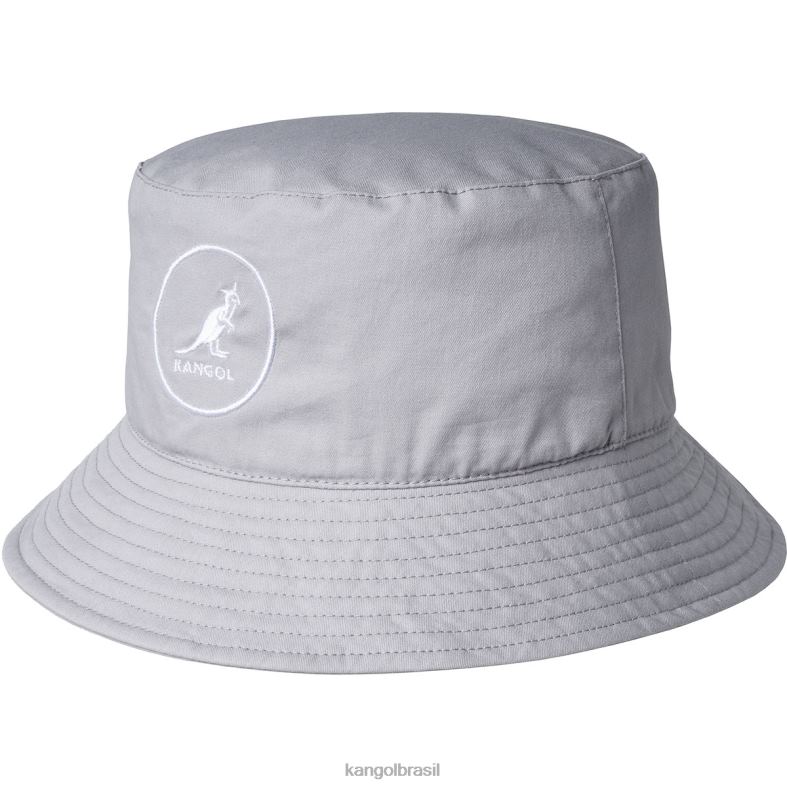 chapelaria | Kangol unissex cinza claro balde de algodão Z4880538