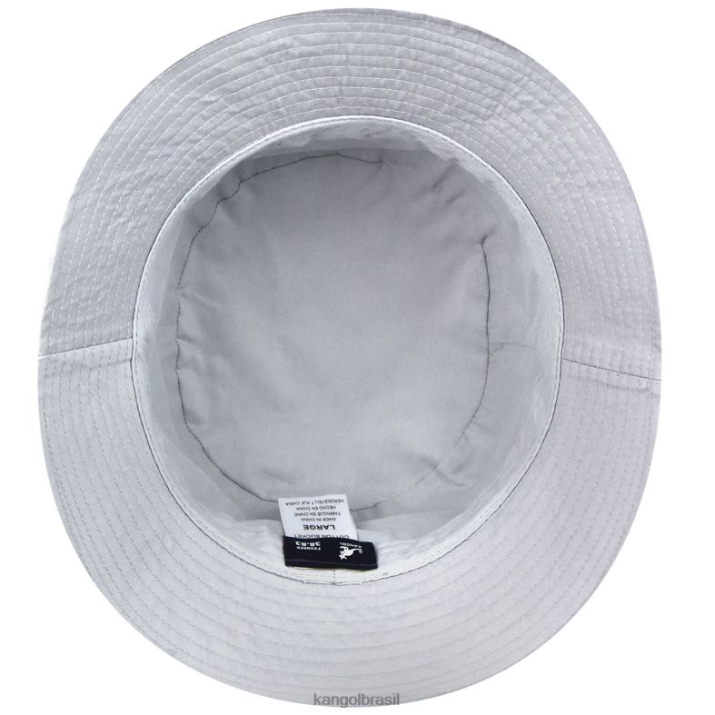 chapelaria | Kangol unissex cinza claro balde de algodão Z4880538