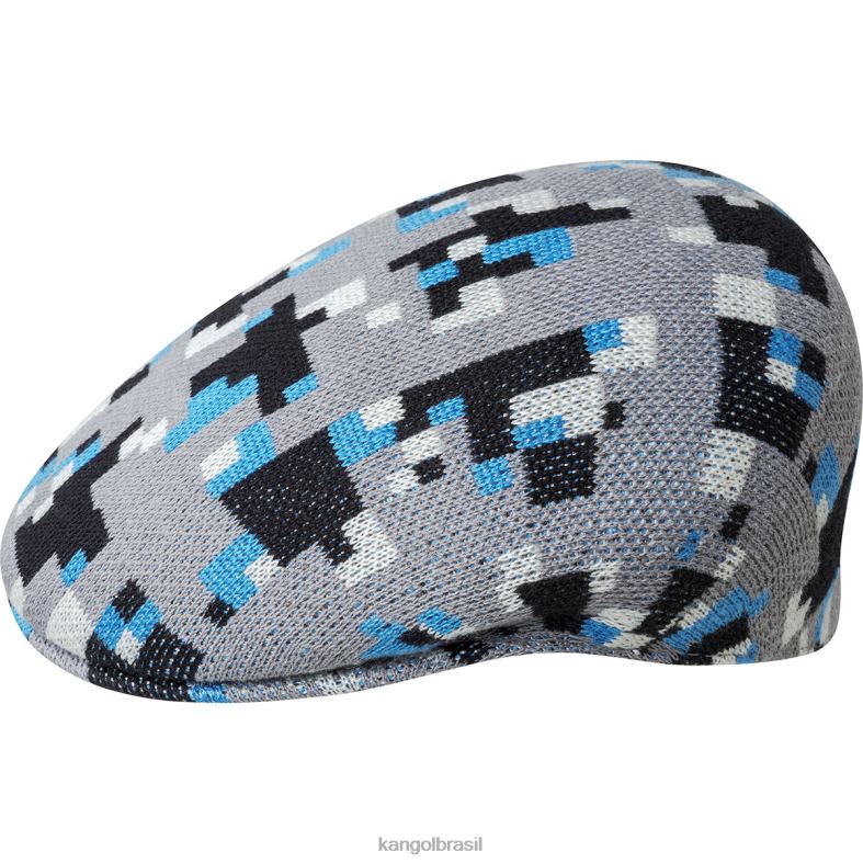 chapelaria | Kangol unissex cinzento Preto xadrez pixelado 504 Z488052