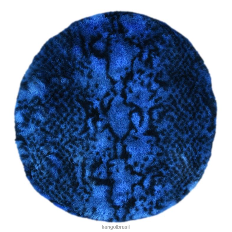 chapelaria | Kangol unissex cobra azul boina de pele falsa Z4880408