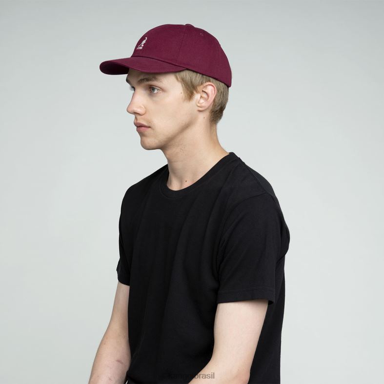 chapelaria | Kangol unissex cordovão beisebol lavado Z4880344