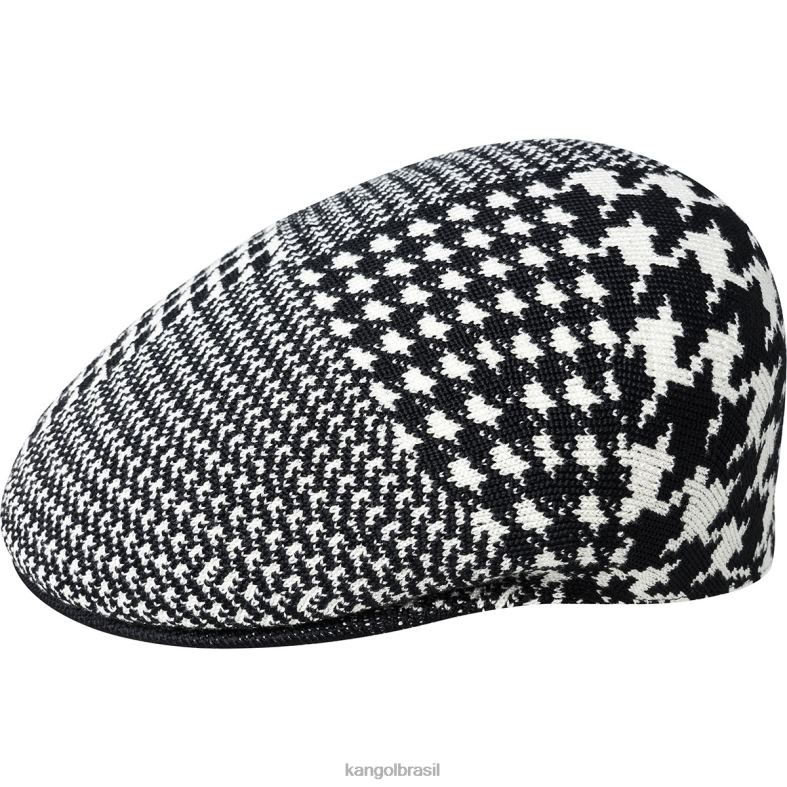 chapelaria | Kangol unissex creme/preto houndstooth abstrato 504 Z4880108