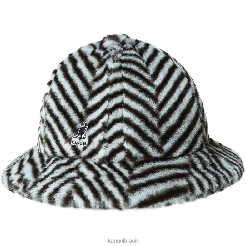 chapelaria | Kangol unissex espinha de peixe cinza pele falsa casual Z4880699