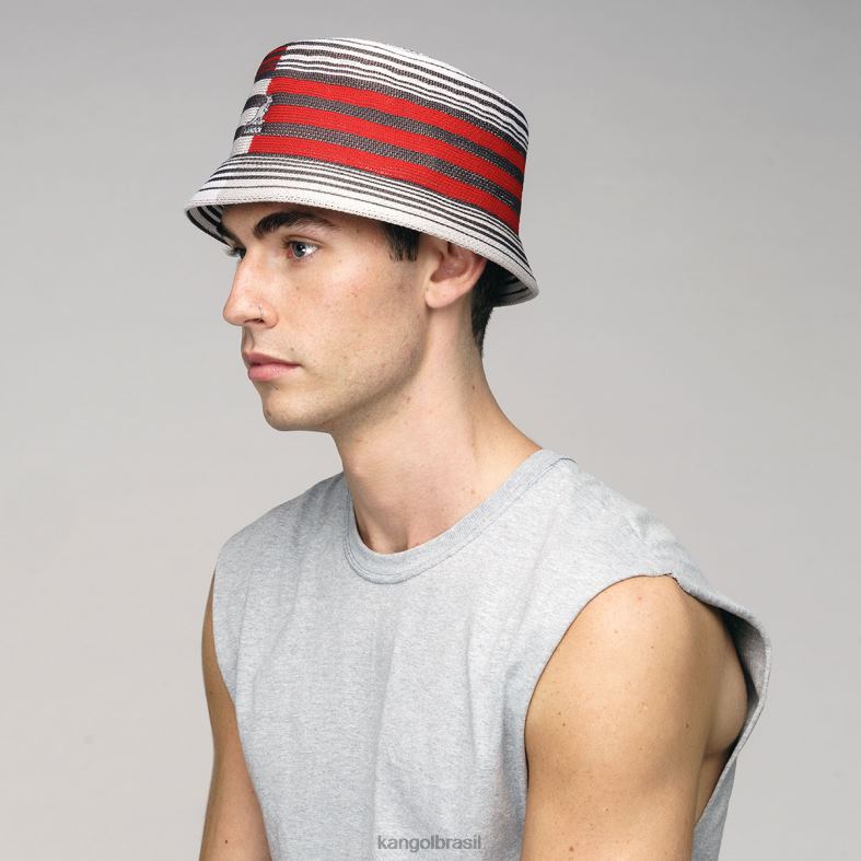 chapelaria | Kangol unissex faixa de carvão caixa de listras digitais Z4880496