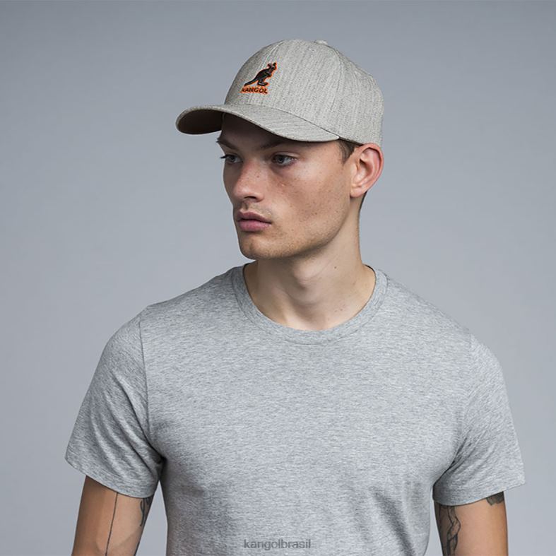 chapelaria | Kangol unissex flanela beisebol flexfit de lã 3d Z4880300