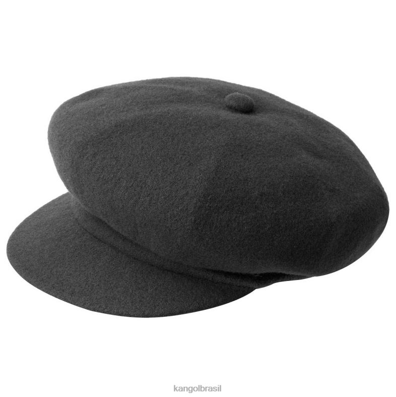 chapelaria | Kangol unissex flanela escura cabeça de lã Z4880893