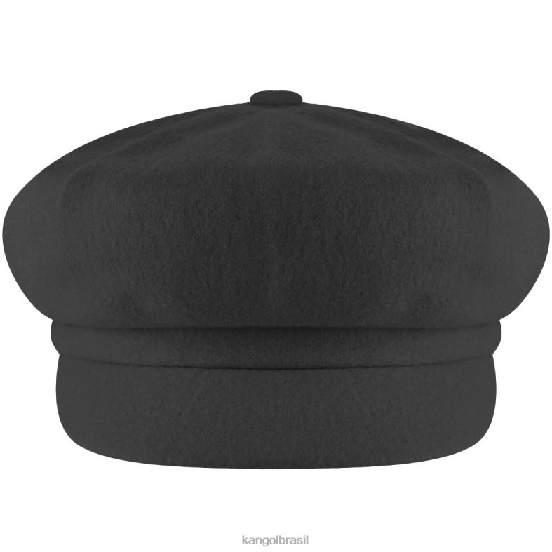 chapelaria | Kangol unissex flanela escura cabeça de lã Z4880893