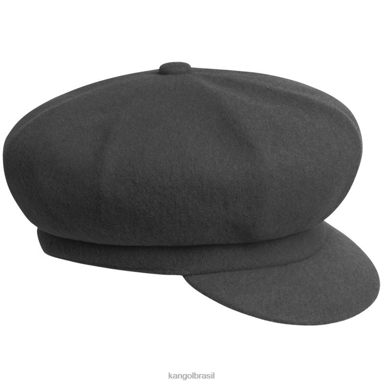 chapelaria | Kangol unissex flanela escura cabeça de lã Z4880893