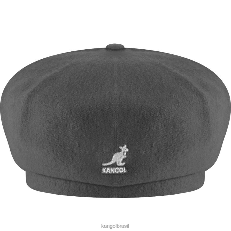 chapelaria | Kangol unissex flanela escura cabeça de lã Z4880893