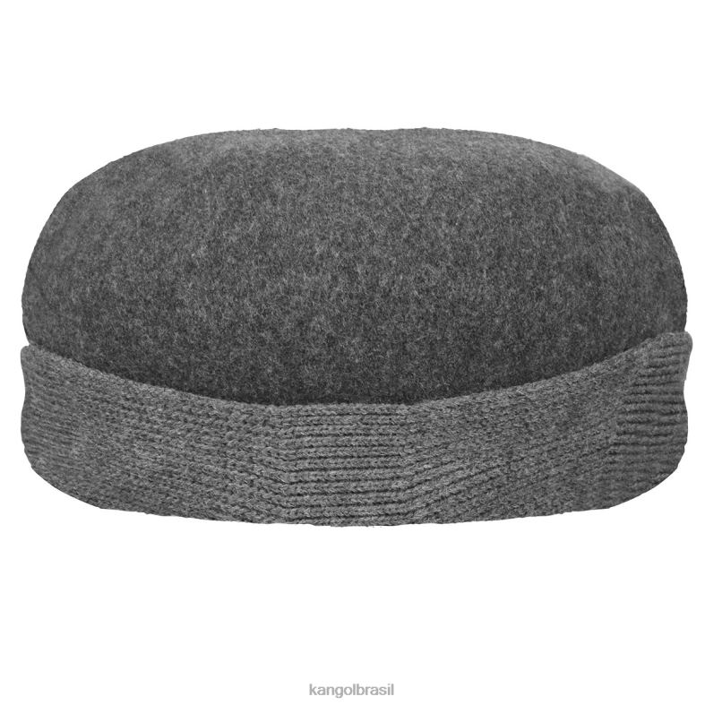 chapelaria | Kangol unissex flanela escura protetor de orelha de lã 504 Z4880149