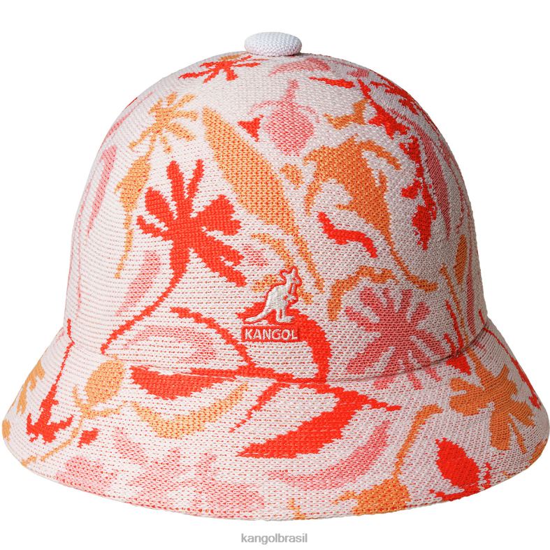 chapelaria | Kangol unissex floral branco casual floral de rua Z4880488