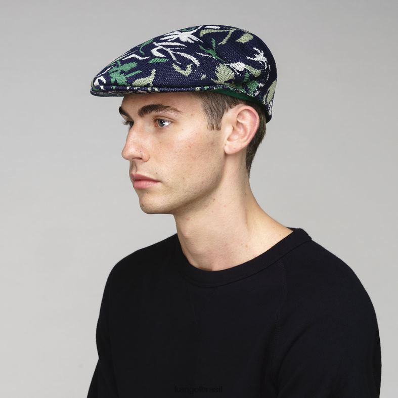 chapelaria | Kangol unissex floral marinho flor de rua 504 Z488013