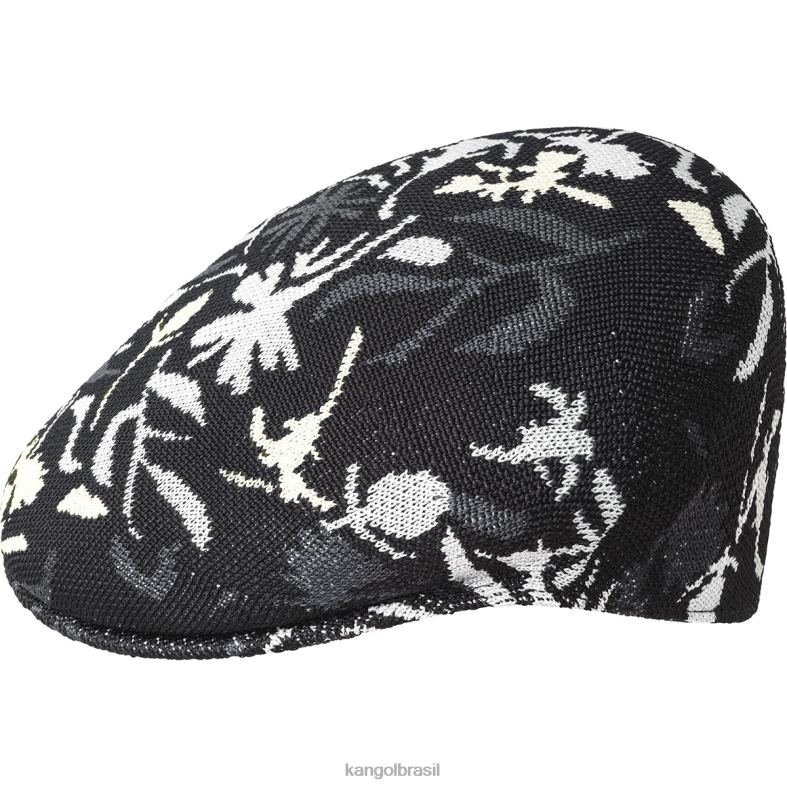 chapelaria | Kangol unissex floral preto flor de rua 504 Z488014