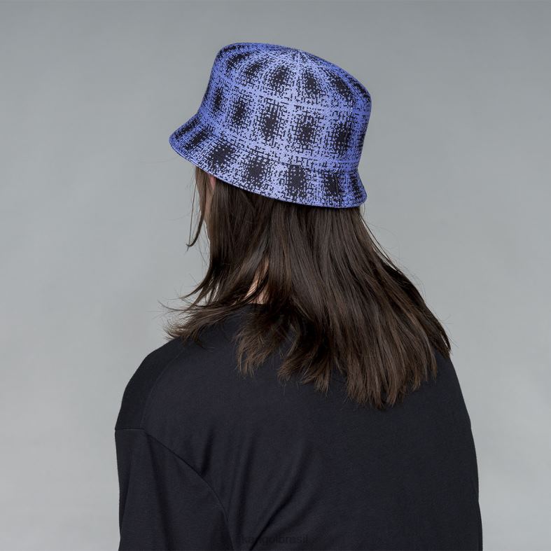 chapelaria | Kangol unissex fontes profundas/lilás gelado caixa xadrez grunge Z4880656