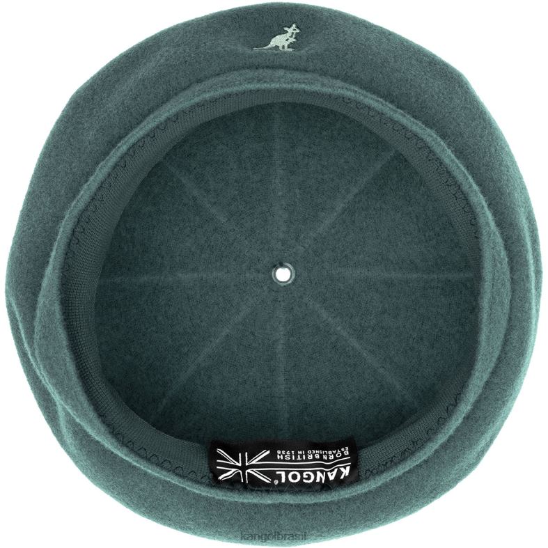 chapelaria | Kangol unissex líquen escuro boina jax de lã Z4880439