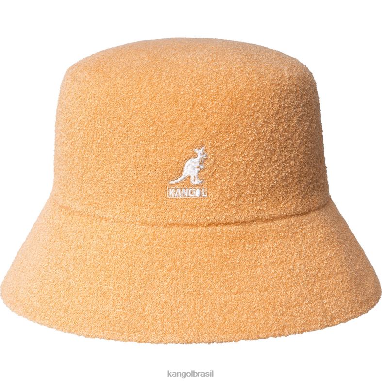 chapelaria | Kangol unissex leite de mamão balde de bermudas Z4880632
