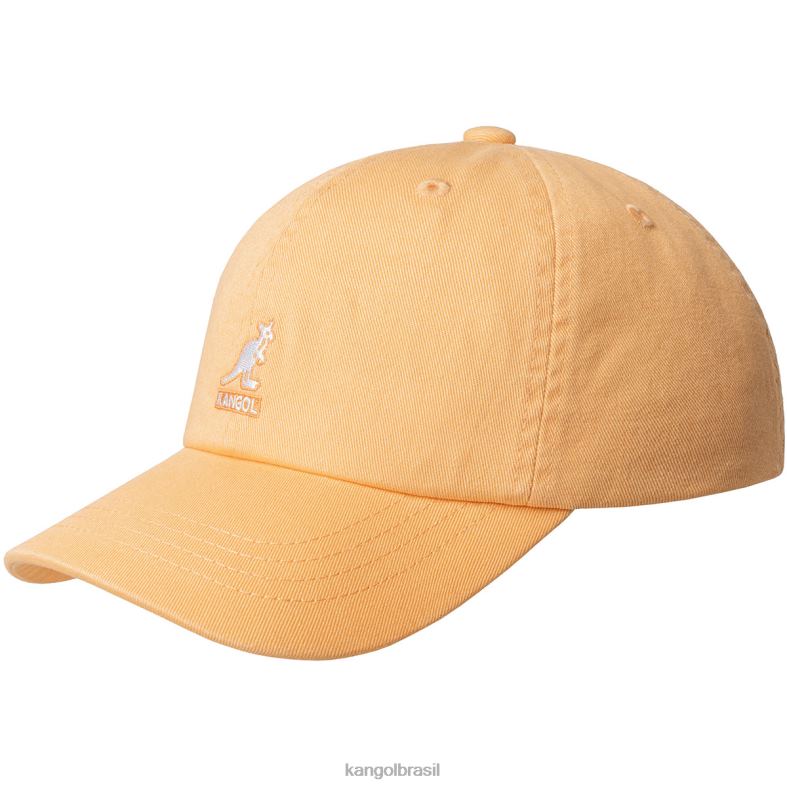 chapelaria | Kangol unissex leite de mamão beisebol lavado Z4880349