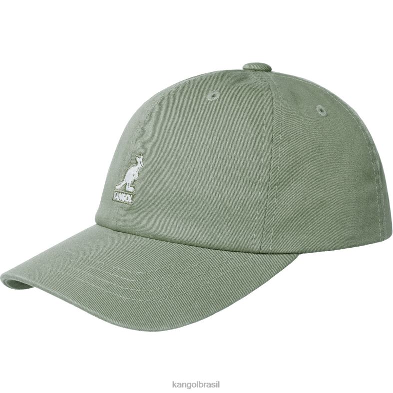 chapelaria | Kangol unissex óleo verde beisebol lavado Z4880345