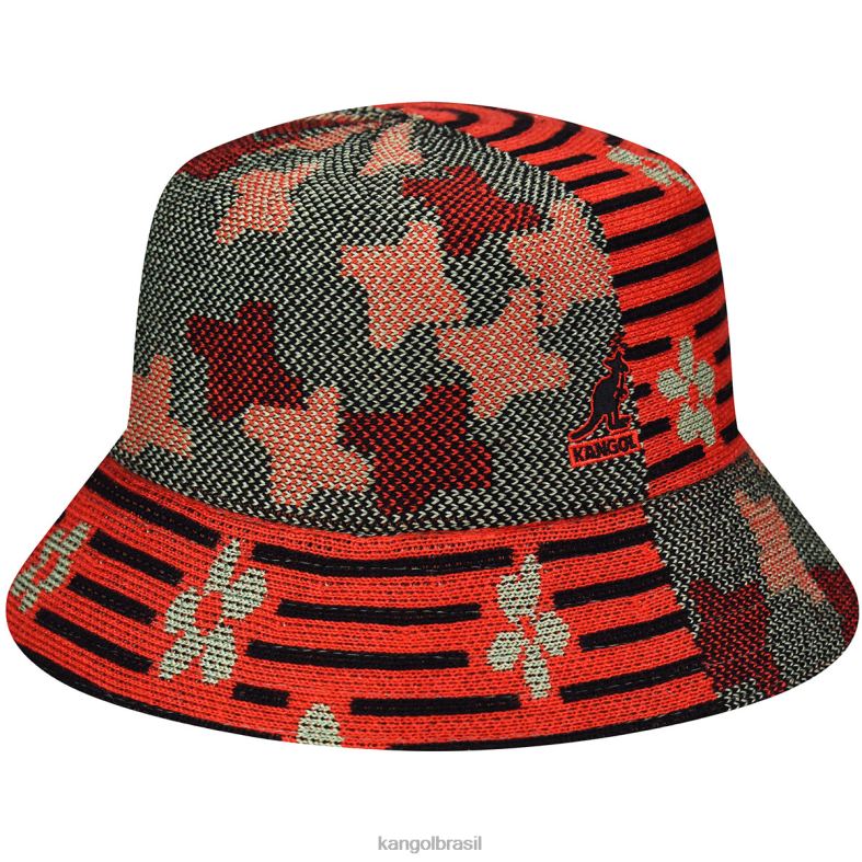 chapelaria | Kangol unissex óleo verde/brilho cereja natureza flip lahinch Z4880568
