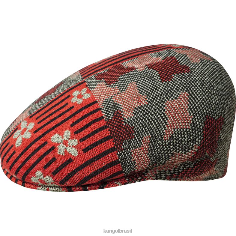 chapelaria | Kangol unissex óleo verde/brilho cereja virada da natureza 504 Z488048
