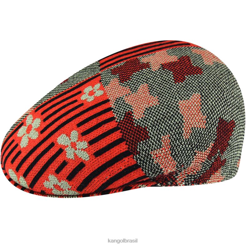 chapelaria | Kangol unissex óleo verde/brilho cereja virada da natureza 504 Z488048