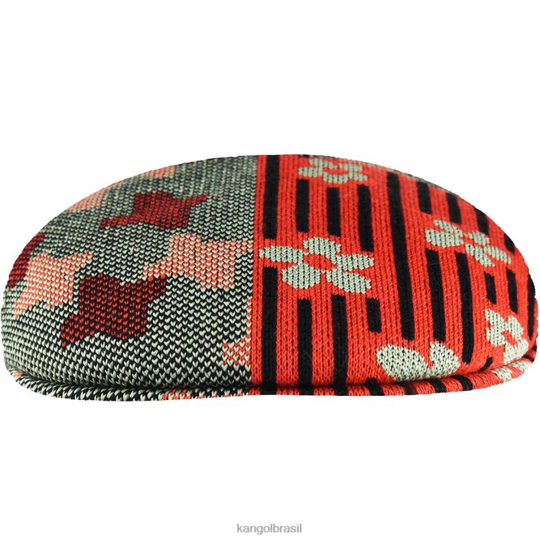 chapelaria | Kangol unissex óleo verde/brilho cereja virada da natureza 504 Z488048