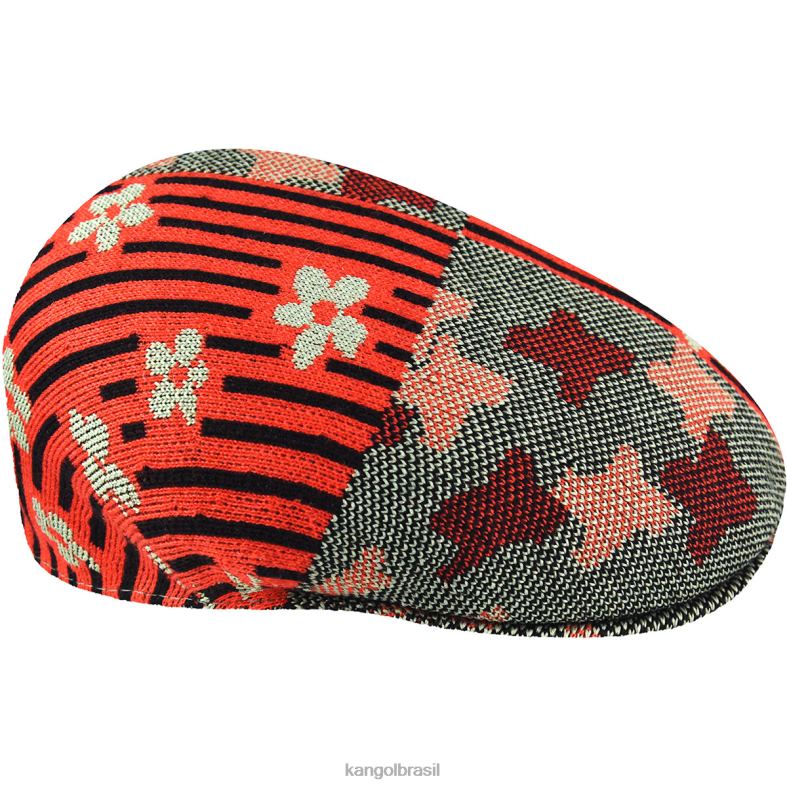 chapelaria | Kangol unissex óleo verde/brilho cereja virada da natureza 504 Z488048