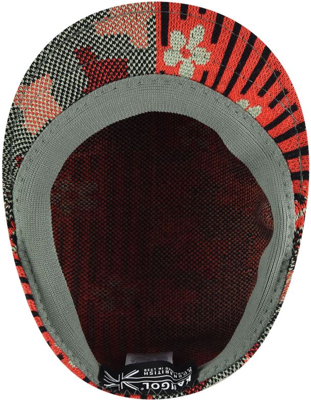 chapelaria | Kangol unissex óleo verde/brilho cereja virada da natureza 504 Z488048
