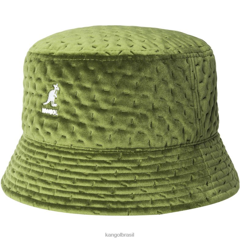 chapelaria | Kangol unissex óleo verde caixote acolchoado traço Z4880681