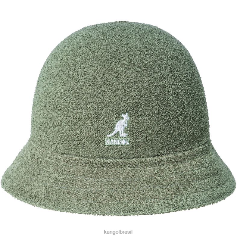 chapelaria | Kangol unissex óleo verde/damasco quente flip it reversível casual Z4880507