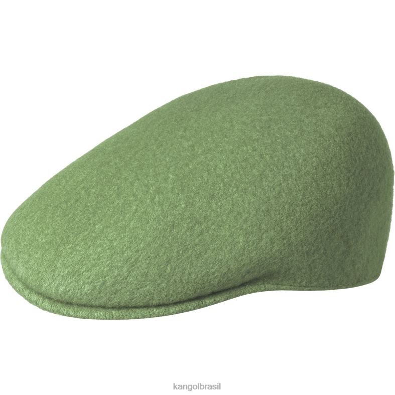 chapelaria | Kangol unissex óleo verde lã sem costura 507 Z4880250
