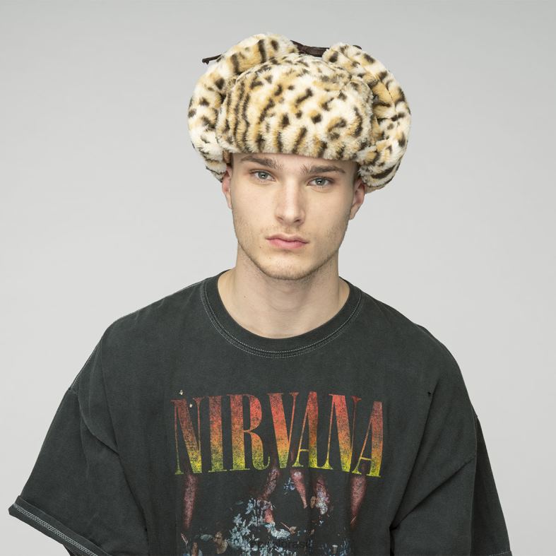 chapelaria | Kangol unissex leopardo da neve caçador de leopardos Z4880826