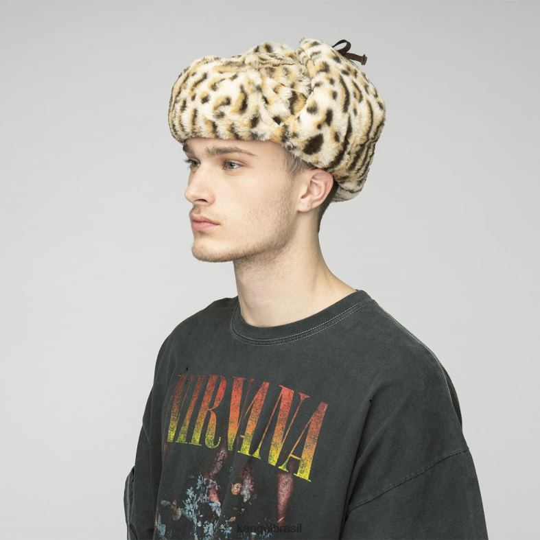 chapelaria | Kangol unissex leopardo da neve caçador de leopardos Z4880826