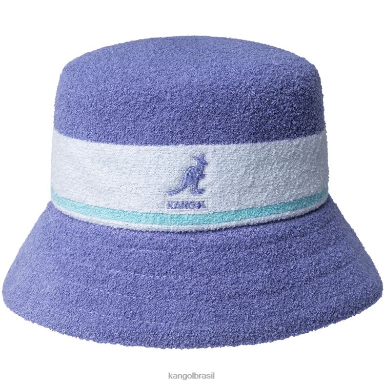 chapelaria | Kangol unissex lilás gelado balde de listras bermudas Z4880647