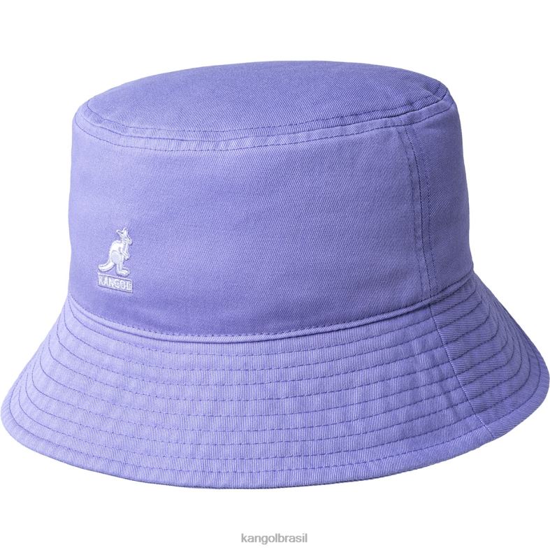 chapelaria | Kangol unissex lilás gelado chapéu balde lavado Z4880588