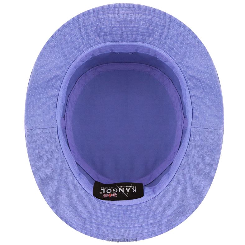 chapelaria | Kangol unissex lilás gelado chapéu balde lavado Z4880588