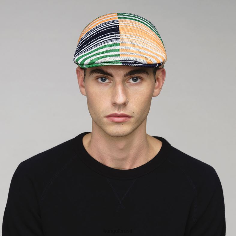 chapelaria | Kangol unissex listra branca listras digitais 507 Z4880167