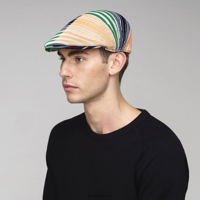 chapelaria | Kangol unissex listra branca listras digitais 507 Z4880167