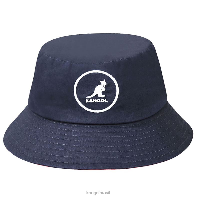 chapelaria | Kangol unissex marinha balde de algodão Z4880539